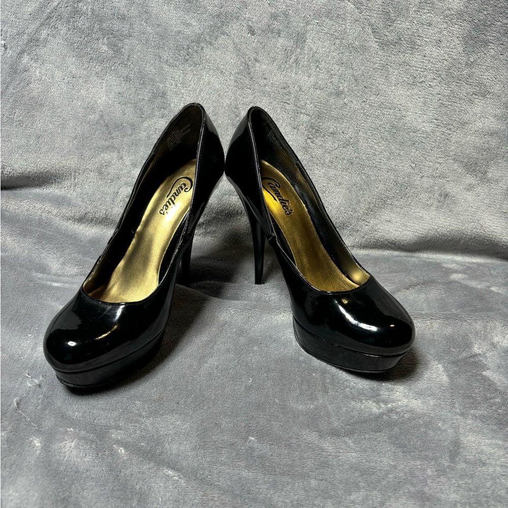 Candies Black Heels